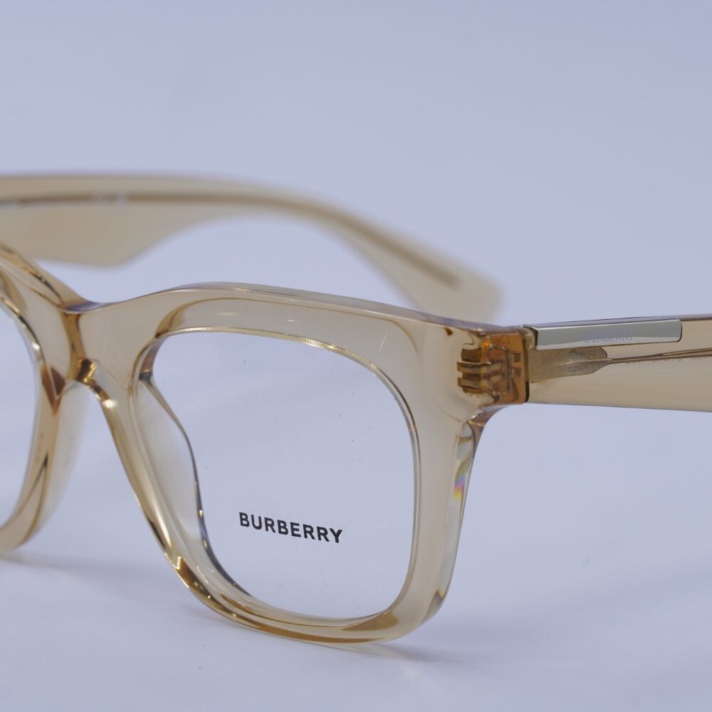 Burberry BE2407 4063 Eyeglasses Transparent Brown 51mm Square Frame - Picture 2 of 9